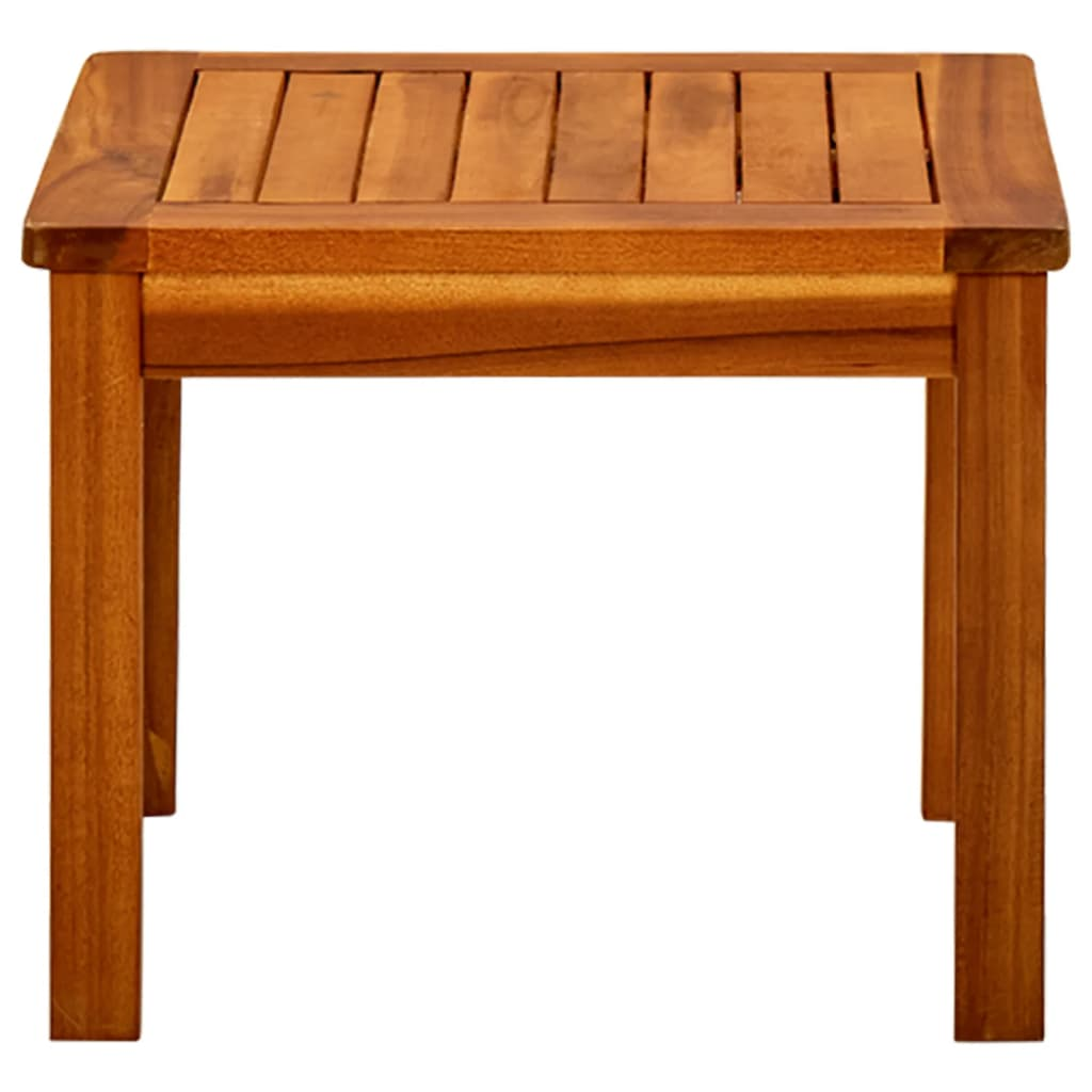 vidaXL Patio Coffee Table 17.7"x17.7"x14.2" Solid Acacia Wood