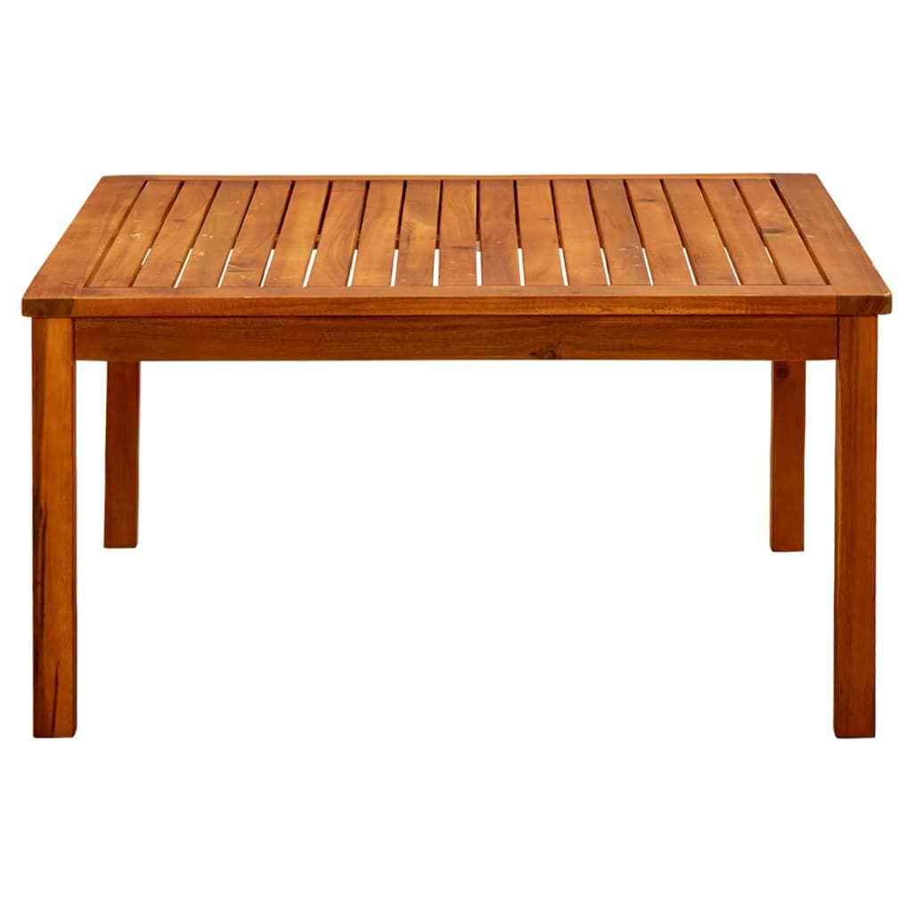 vidaXL Patio Coffee Table 33.5"x33.5"x17.7" Solid Acacia Wood