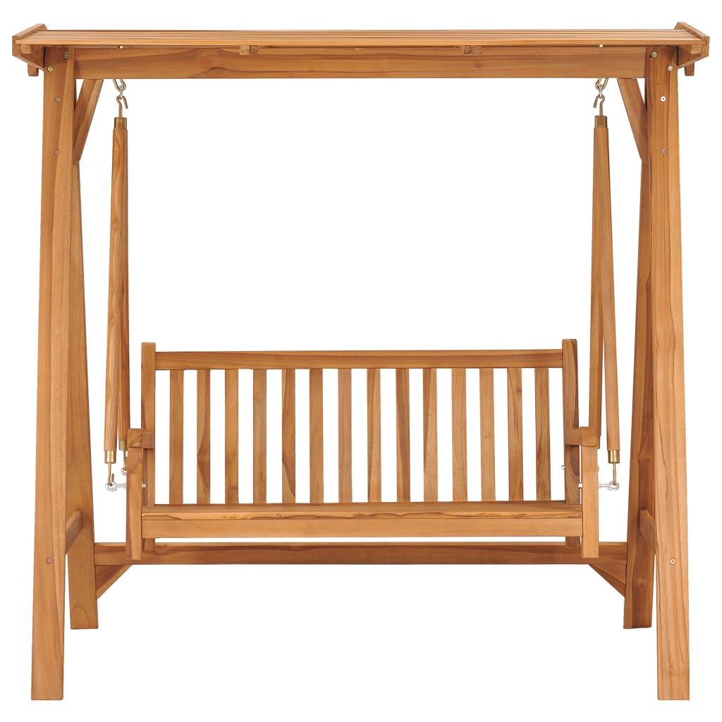 vidaXL Swing Bench 66.9" Solid Teak Wood