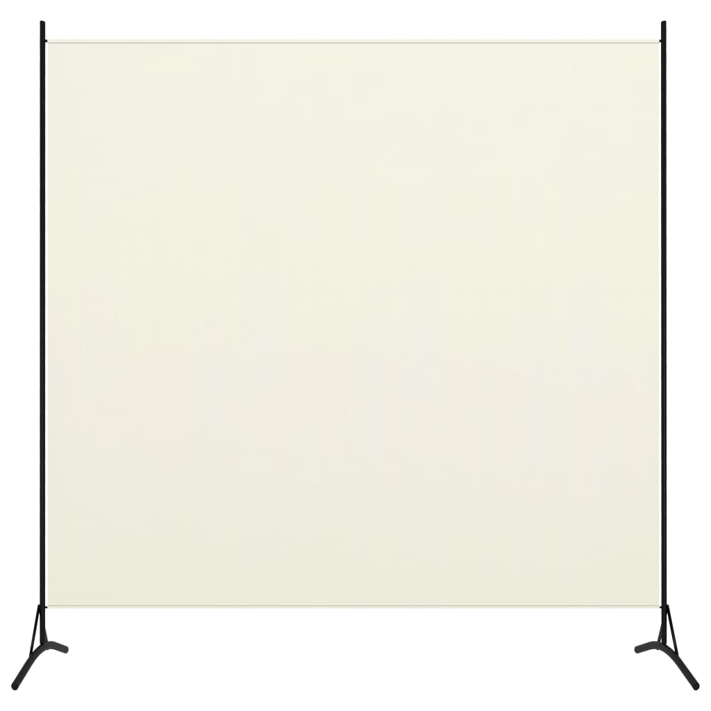 vidaXL Room Divider White 68.9"x70.9" Fabric