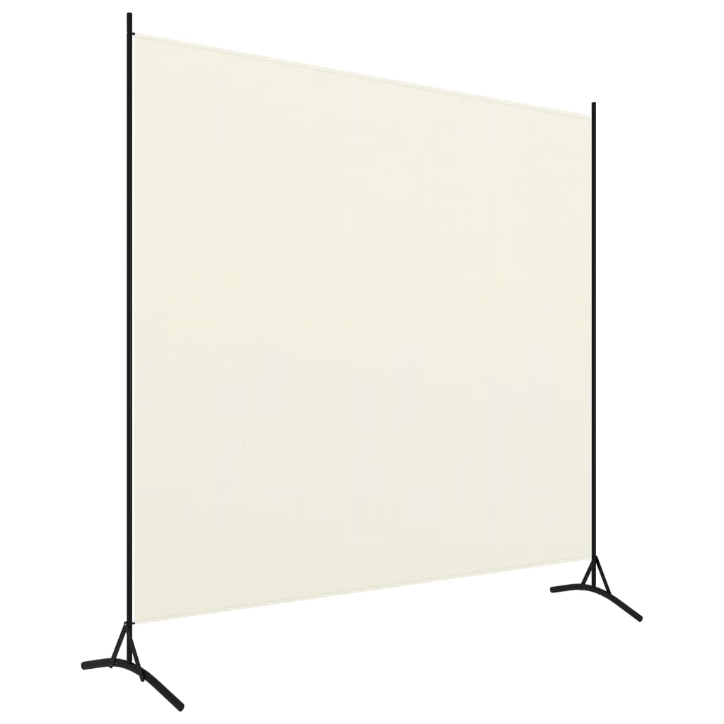 vidaXL Room Divider White 68.9"x70.9" Fabric