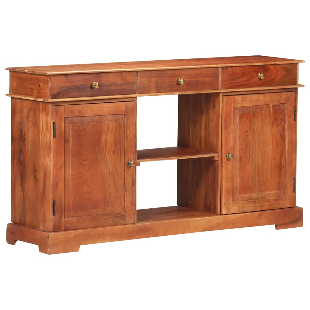 vidaXL Sideboard 53.1"x13.8"x29.5" Solid Acacia Wood