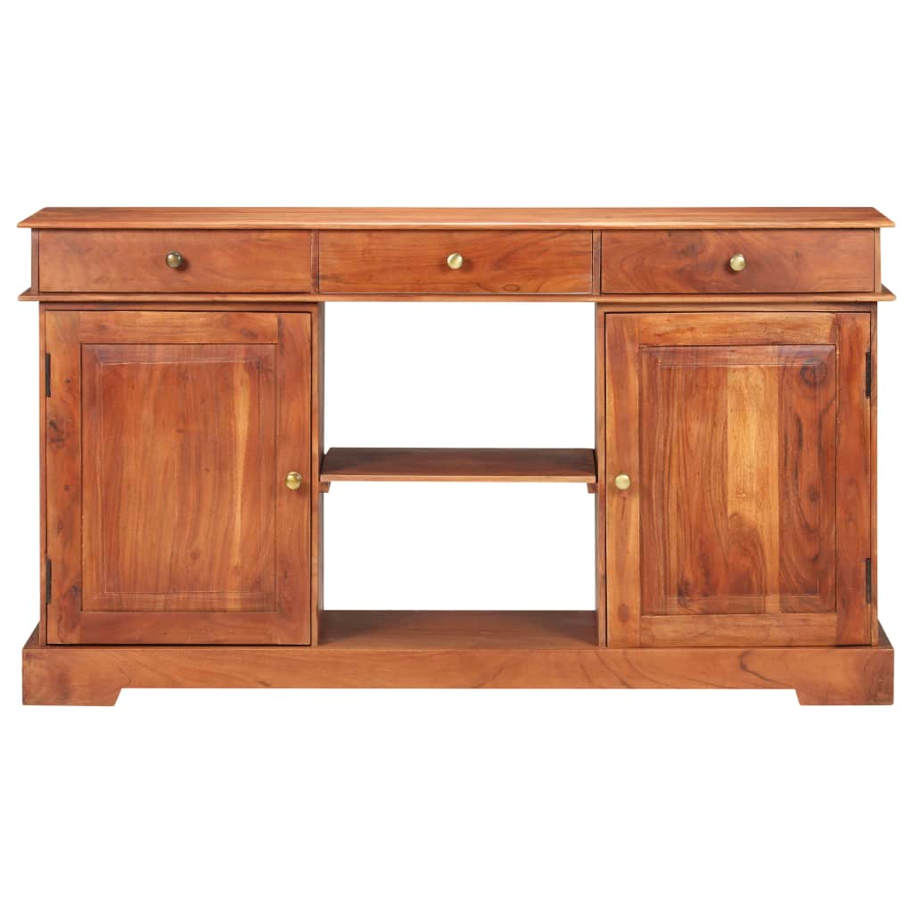 vidaXL Sideboard 53.1"x13.8"x29.5" Solid Acacia Wood