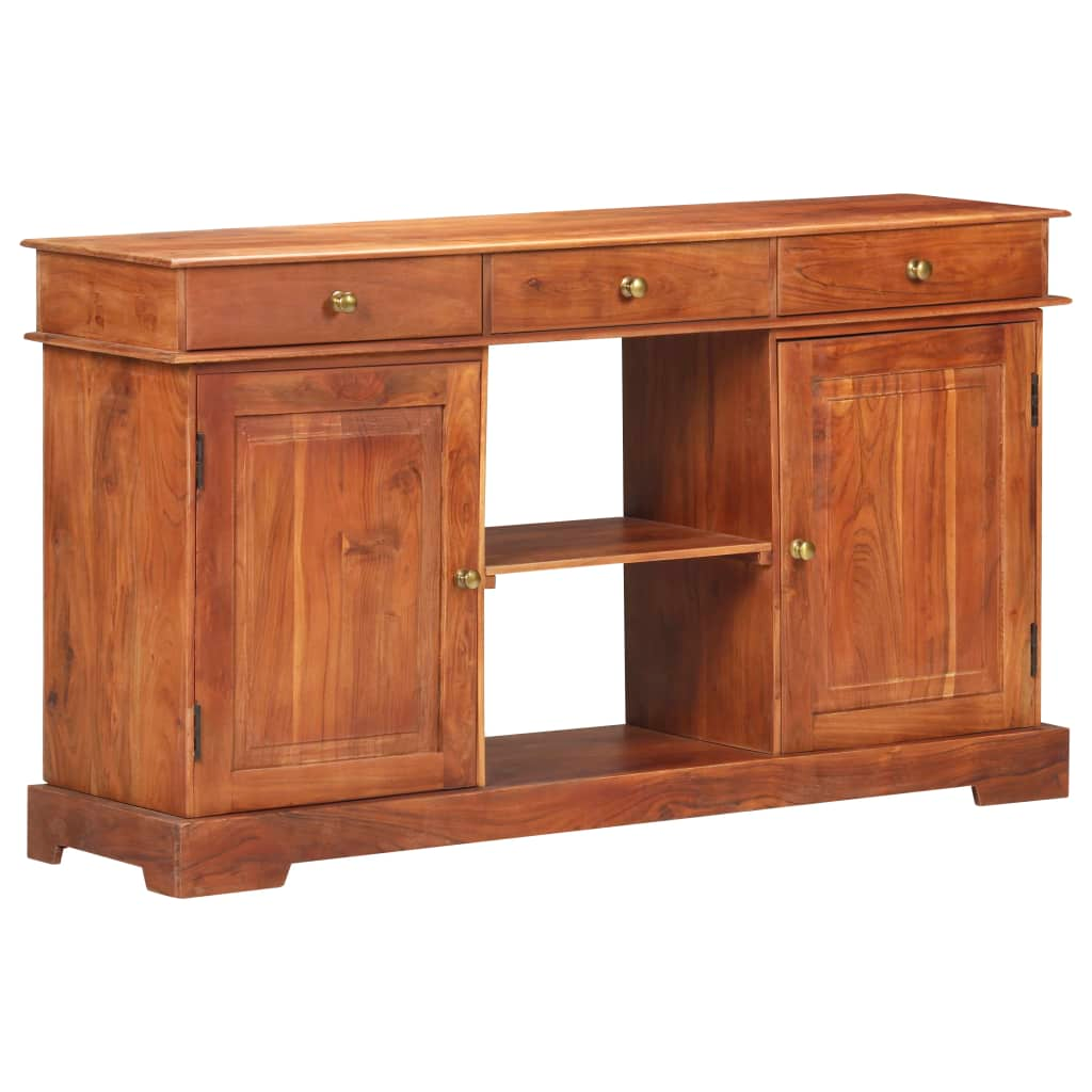 vidaXL Sideboard 53.1"x13.8"x29.5" Solid Acacia Wood