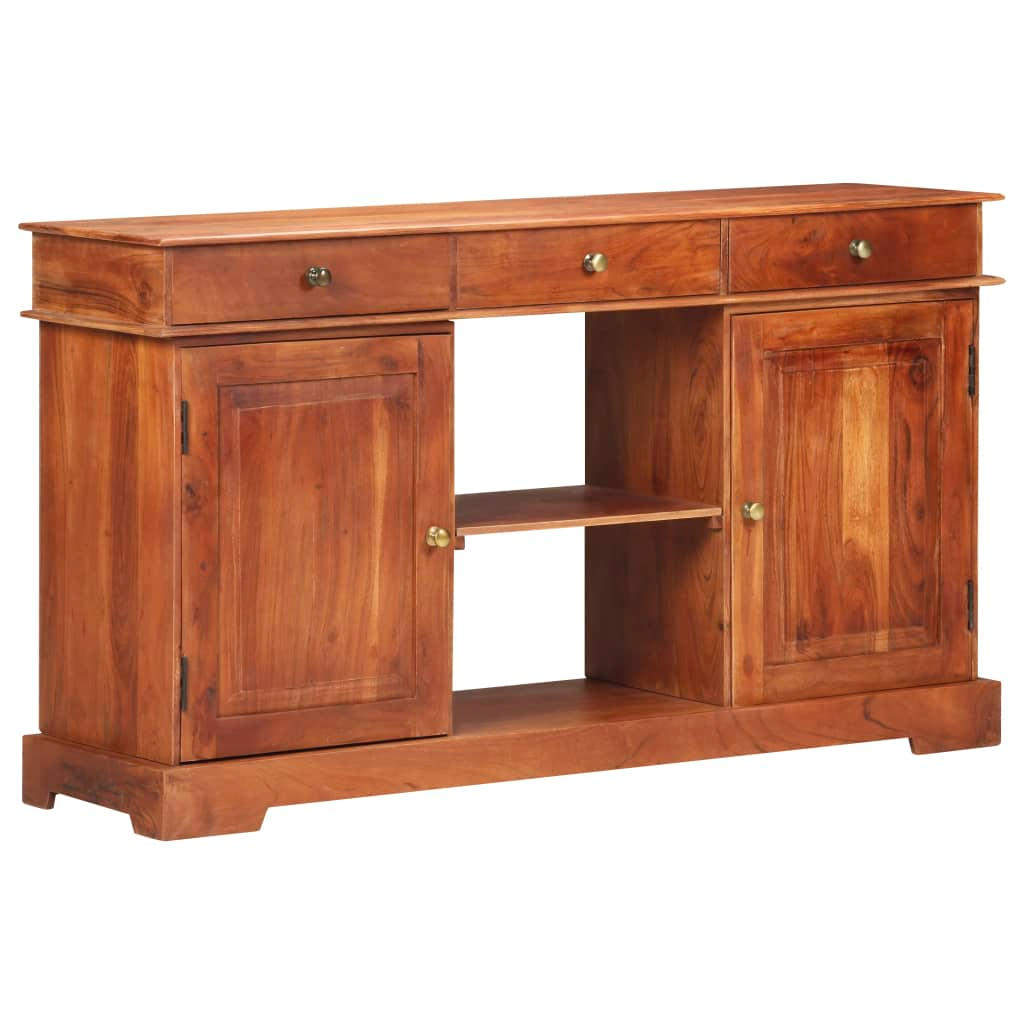 vidaXL Sideboard 53.1"x13.8"x29.5" Solid Acacia Wood