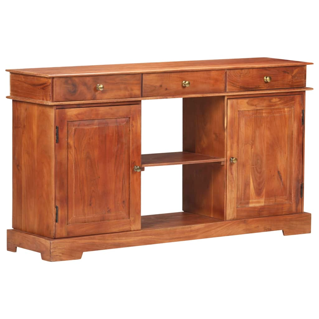 vidaXL Sideboard 53.1"x13.8"x29.5" Solid Acacia Wood