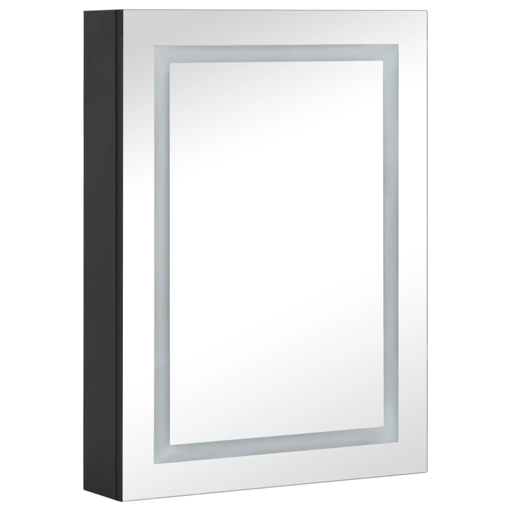 vidaXL LED Bathroom Mirror Cabinet 19.7"x5.1"x27.6"