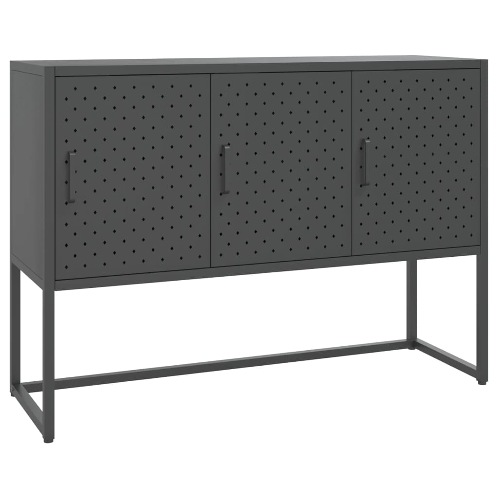 vidaXL Sideboard Anthracite 41.3"x13.8"x29.5" Steel