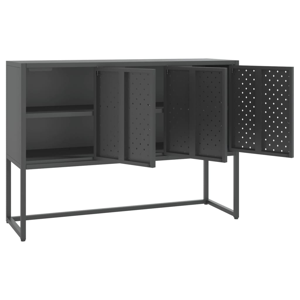 vidaXL Sideboard Anthracite 41.3"x13.8"x29.5" Steel