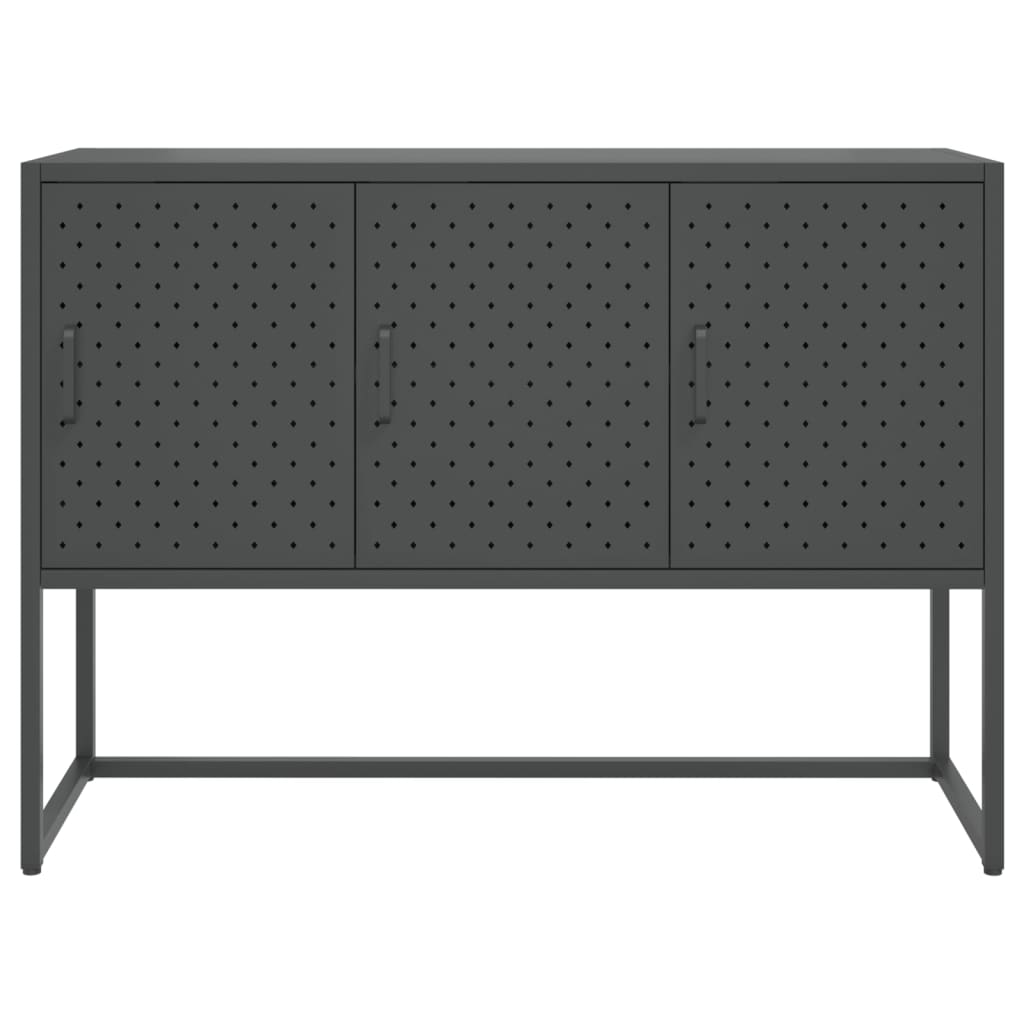 vidaXL Sideboard Anthracite 41.3"x13.8"x29.5" Steel