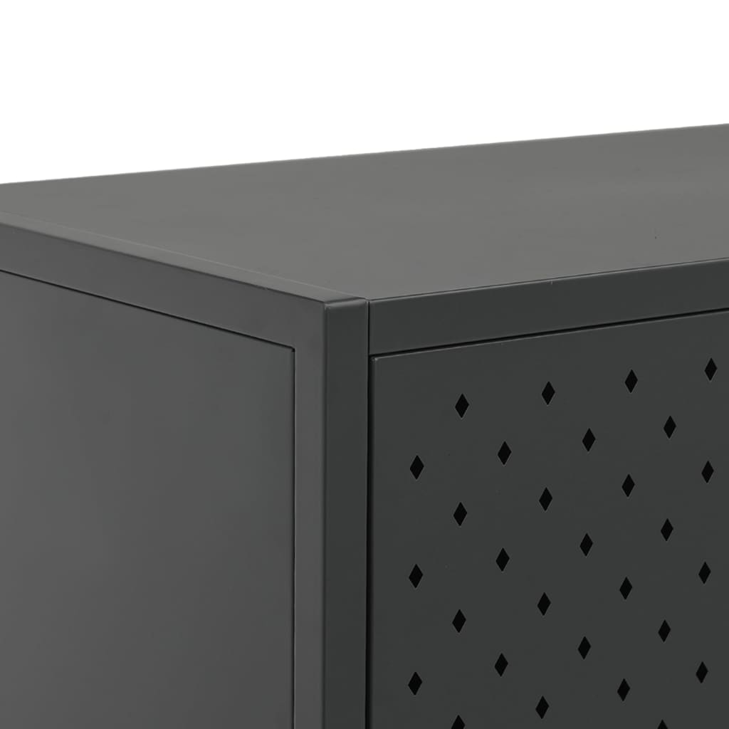 vidaXL Sideboard Anthracite 41.3"x13.8"x29.5" Steel