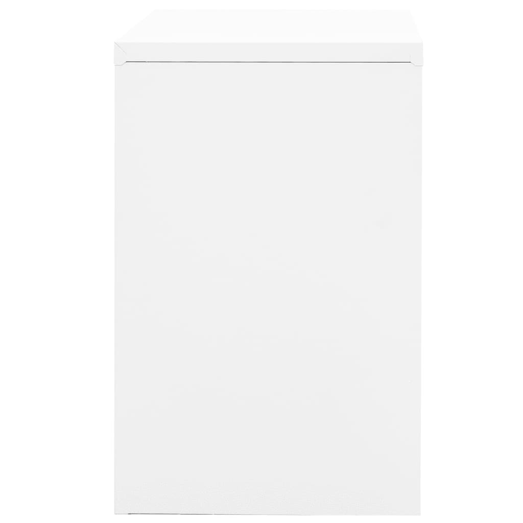 vidaXL Filing Cabinet White 35.4"x18.1"x28.5" Steel