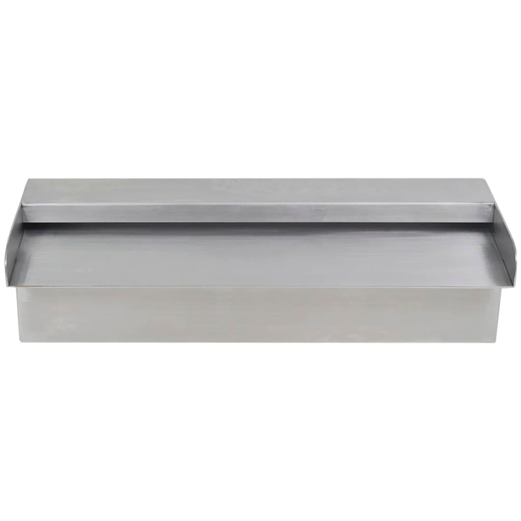 Rectangular Waterfall Pool Fountain Stainless Steel 11.8"