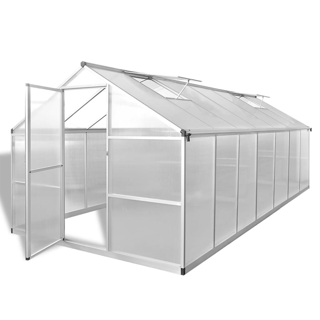 vidaXL Greenhouse Reinforced Aluminum 113.3 ft²