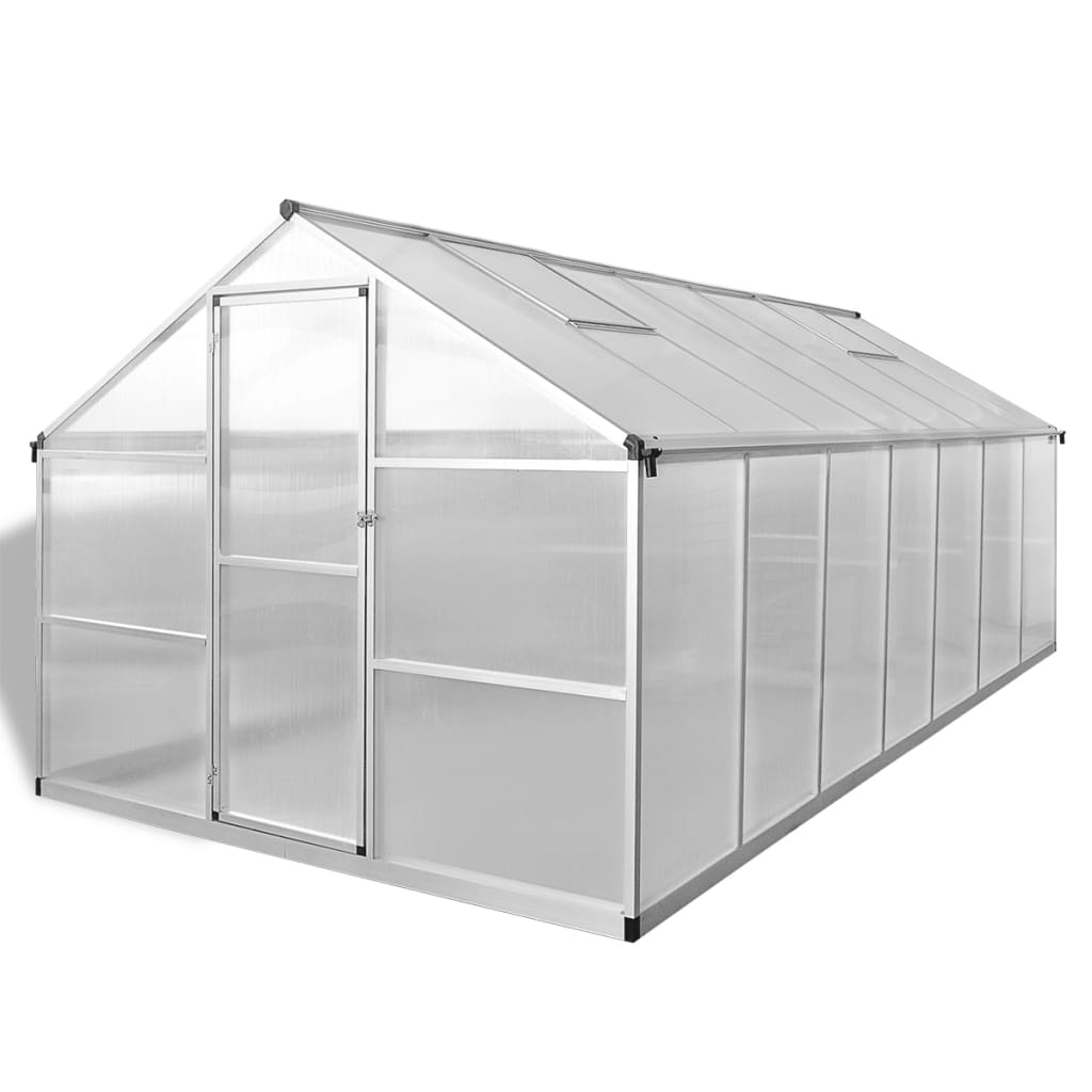 vidaXL Greenhouse Reinforced Aluminum 113.3 ft²