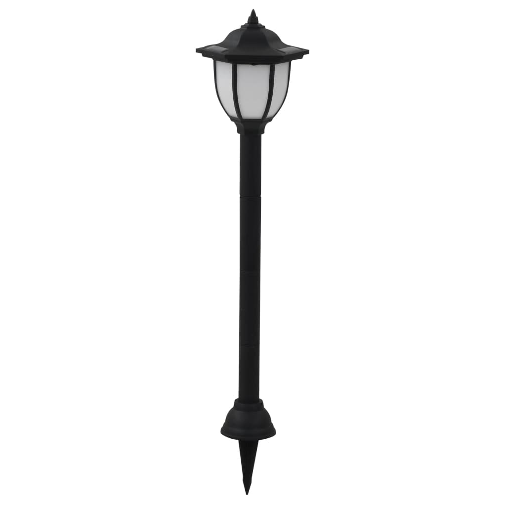 vidaXL Outdoor Solar Lamps 3 pcs LED Black