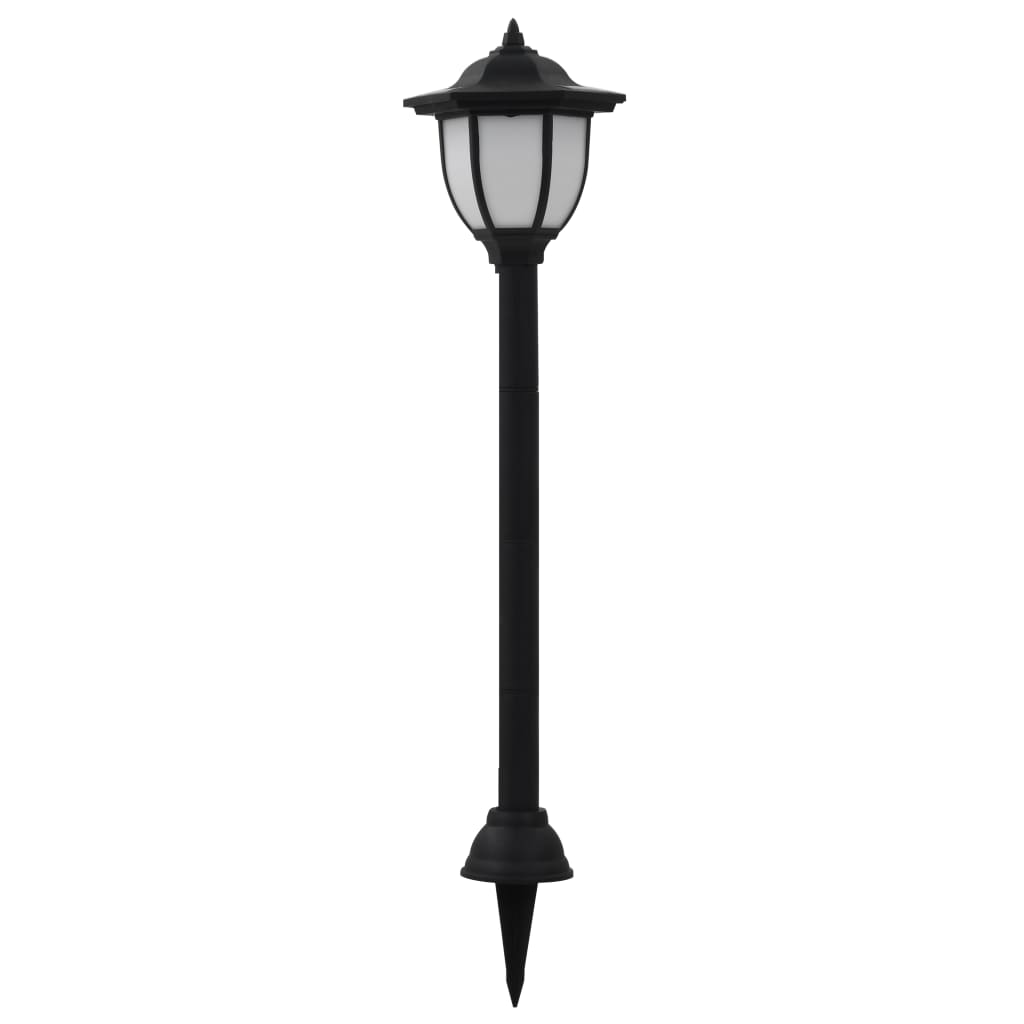 vidaXL Outdoor Solar Lamps 3 pcs LED Black