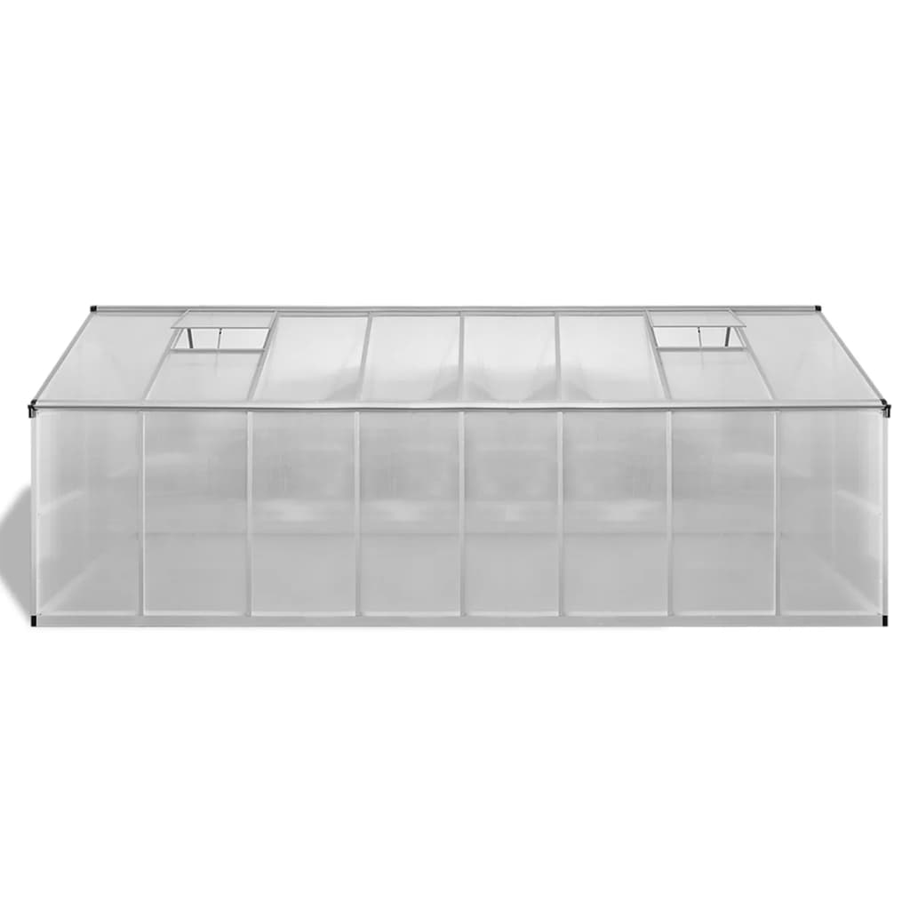 vidaXL Greenhouse Aluminum 189.4"x98.4"x76.8" 827.8 ft³