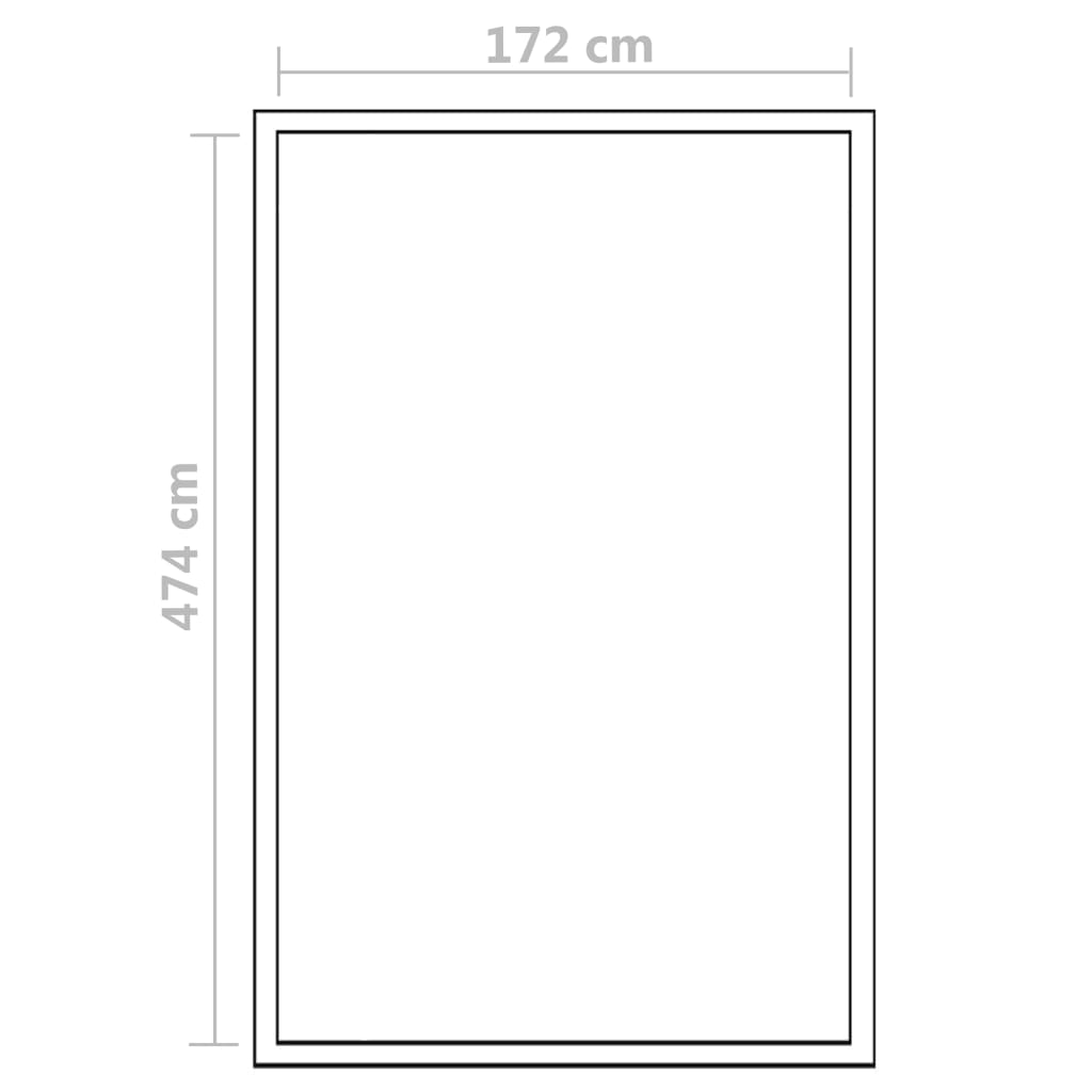 vidaXL Greenhouse Aluminum 189.4"x98.4"x76.8" 827.8 ft³