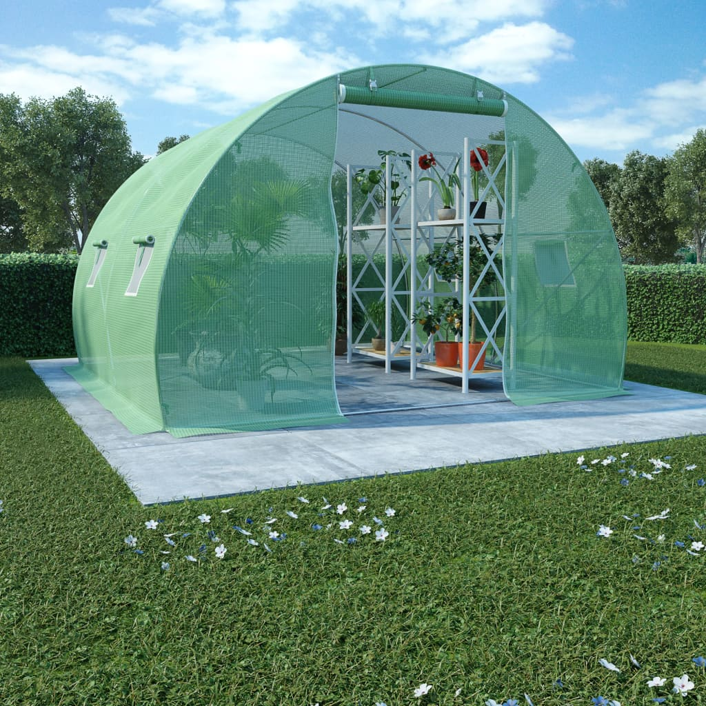 vidaXL Greenhouse 96.9 ft² 118.1"x118.1"x78.7"