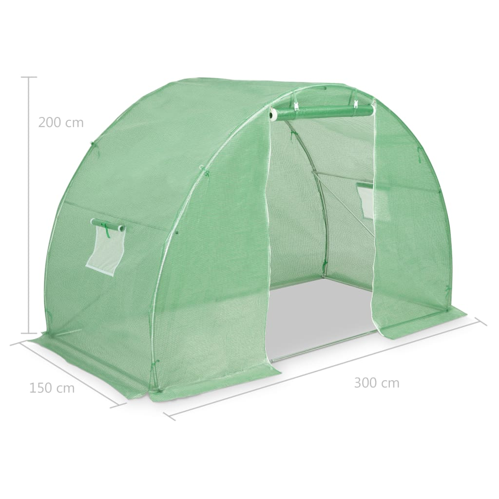 vidaXL Greenhouse 48.4 ft² 118.1"x59.1"x78.7"