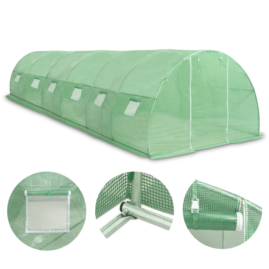 vidaXL Greenhouse 290.6 ft² 354.3"x118.1"x78.7"