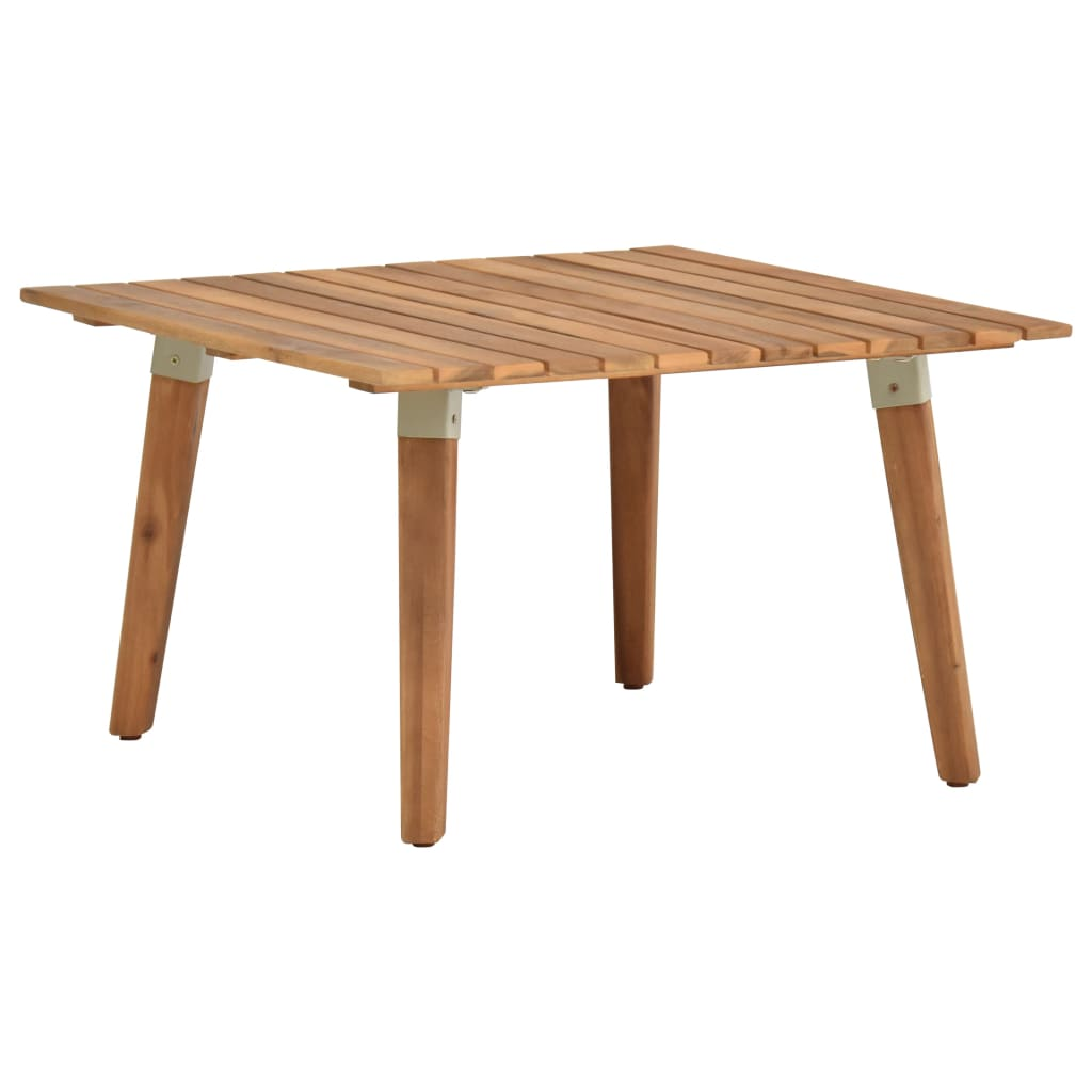 vidaXL Patio Coffee Table 23.6"x23.6"x14.2" Solid Acacia Wood