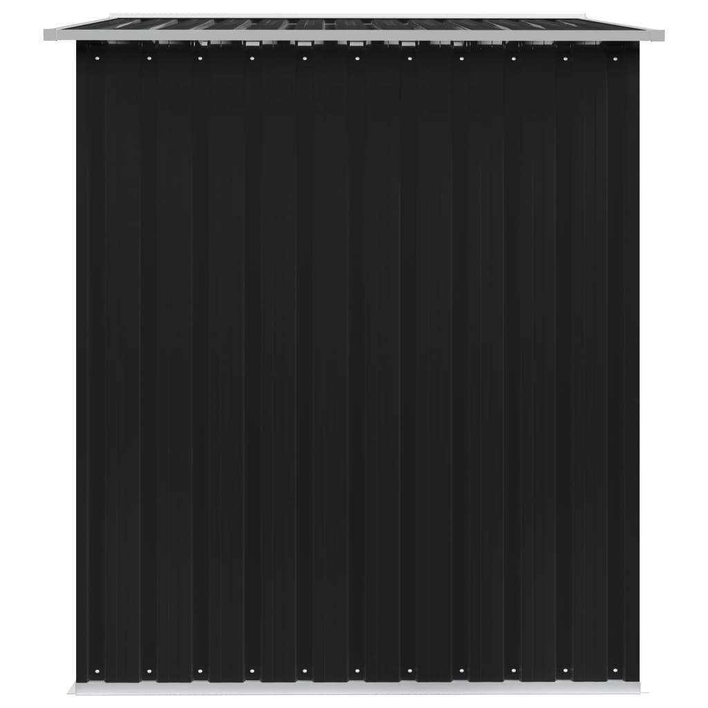 vidaXL Garden Storage Shed Anthracite Steel 101.2"x80.7"x70.1"