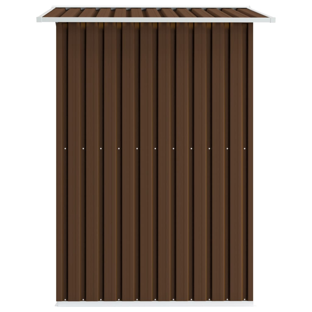 vidaXL Garden Storage Shed Brown 80.3"x52"x73.2" Steel