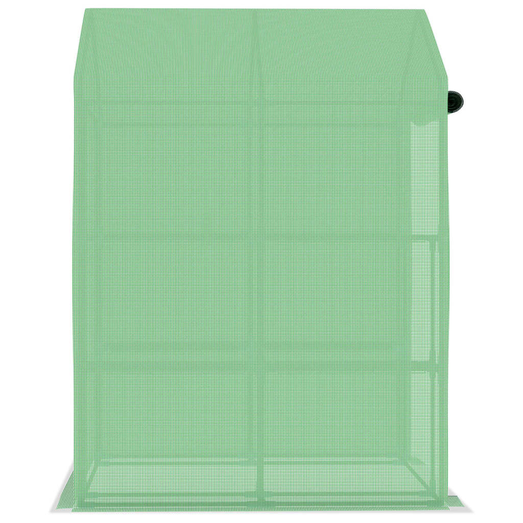 vidaXL Greenhouse with Shelves Steel 56.3"x56.3"x76.8"