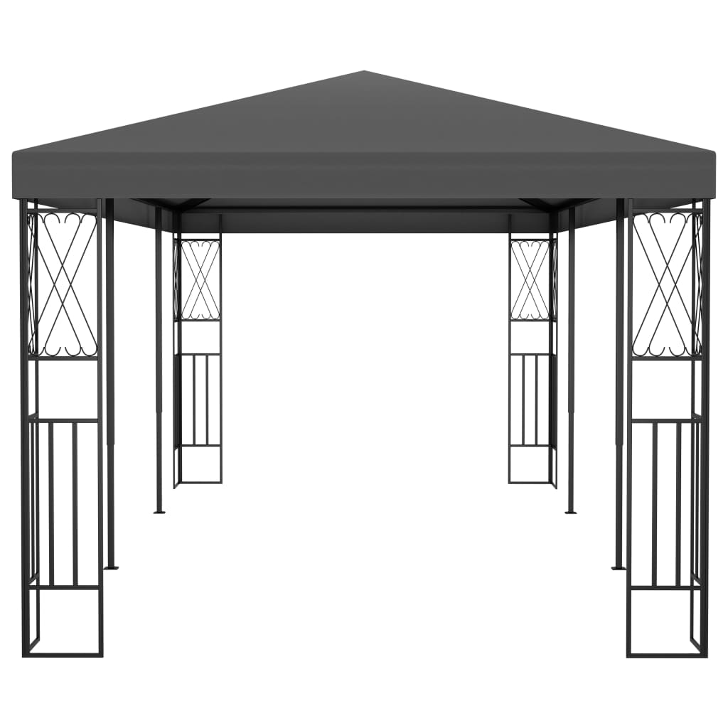 vidaXL Gazebo 9.8'x19.6' Anthracite Fabric