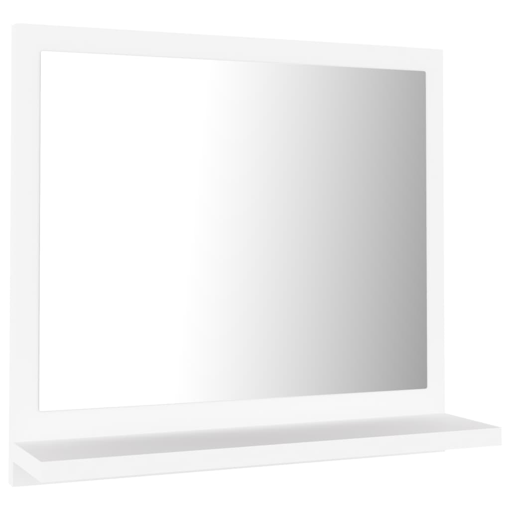 vidaXL Bathroom Mirror White 15.7"x4.1"x14.6" Engineered Wood