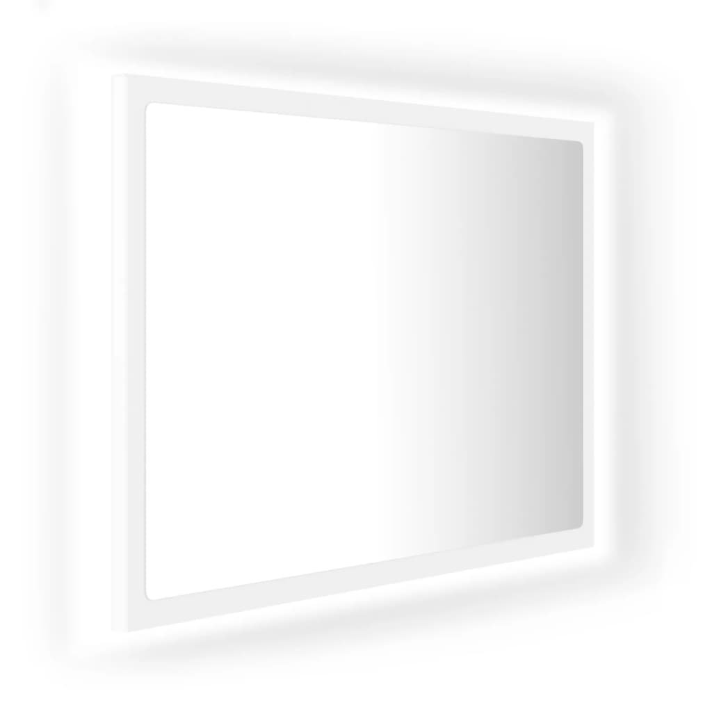 vidaXL LED Bathroom Mirror White 23.6"x3.3"x14.6" Acrylic