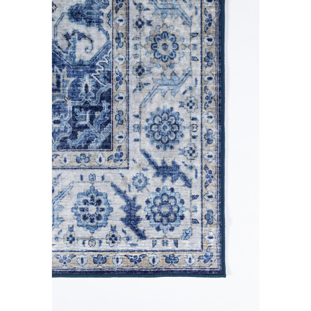 Traditional Rectangle Area Rug, Blue, 5' X 8'