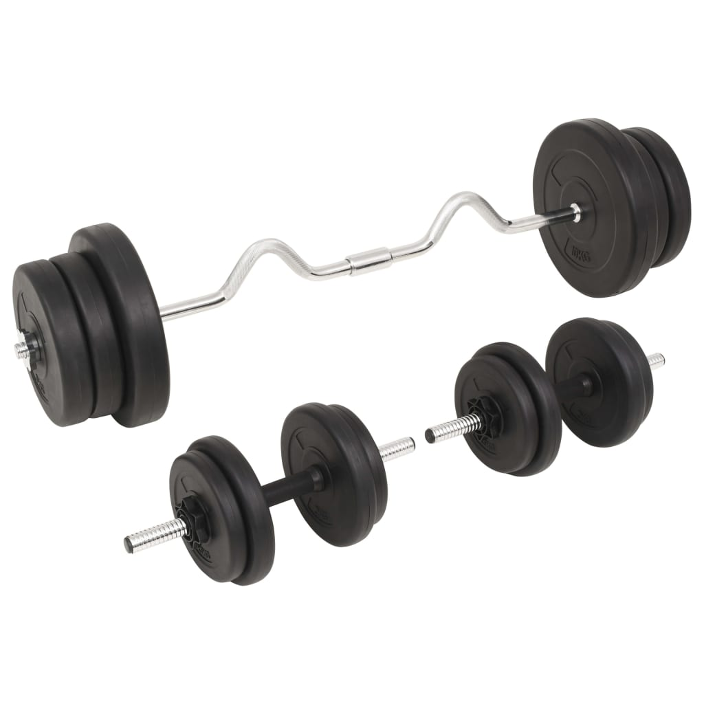 vidaXL Barbell and Dumbbell Set 132.3 lb