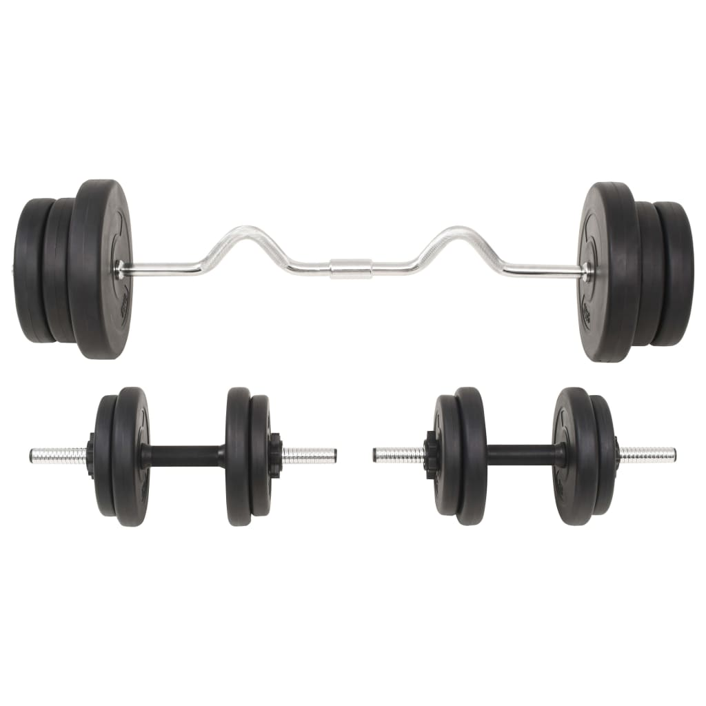 vidaXL Barbell and Dumbbell Set 132.3 lb