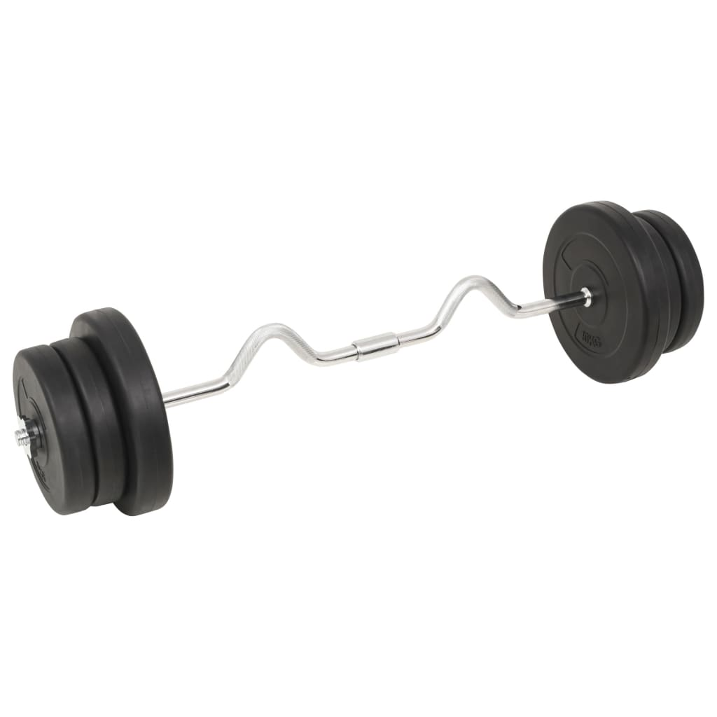 vidaXL Barbell and Dumbbell Set 132.3 lb