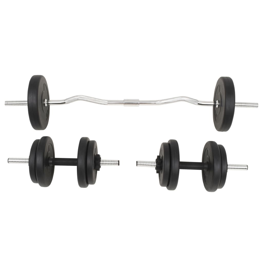 vidaXL Barbell and Dumbbell Set 66.1 lb