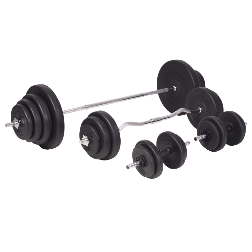 vidaXL Barbell and Dumbbell Set 264.6 lb