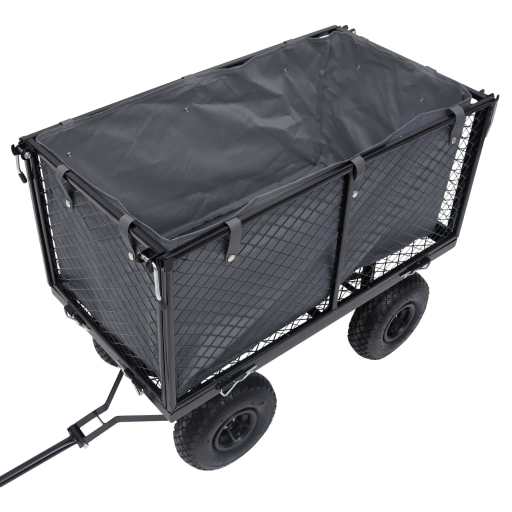 vidaXL Garden Cart Liner Dark Gray 31.9"x16.1"x15.7" Fabric