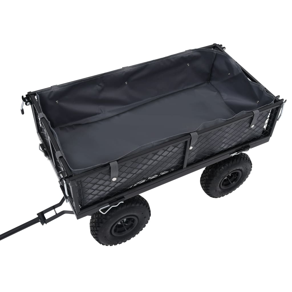 vidaXL Garden Cart Liner Dark Gray 31.9"x16.1"x8.3" Fabric