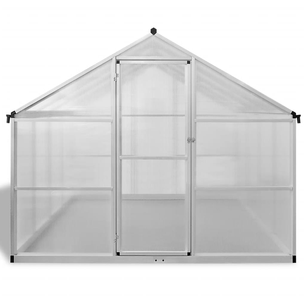 vidaXL Greenhouse Aluminum 189.4"x98.4"x76.8" 827.8 ft³