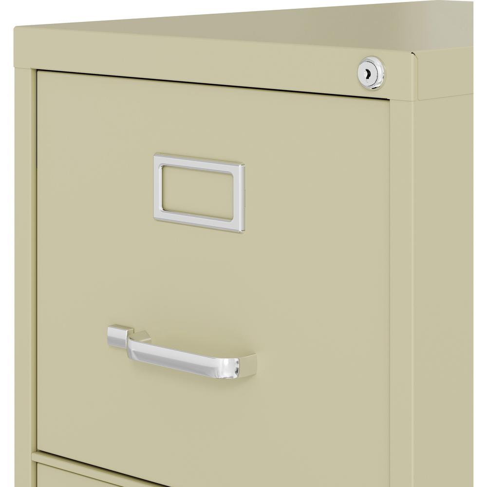 Lorell Fortress Series 22" Commercial-Grade Vertical File Cabinet - 15" x 22" x 40.2" - 3 x Drawer(s) for File - Letter - Vertical - Ball-bearing Suspension, Removable Lock, Pull Handle, Wire Manageme