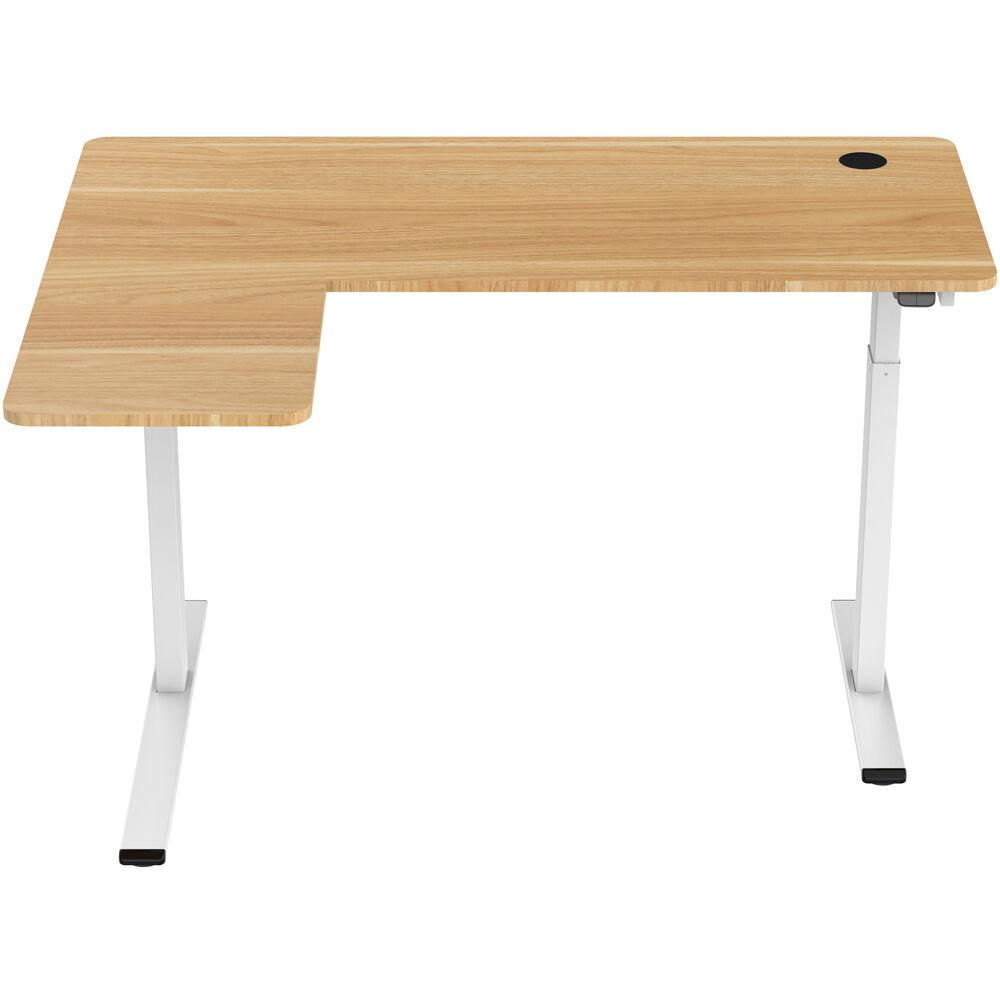 Hanover Sit/Stand Easy Assemble L-Shape Desk, 41" Side Arm