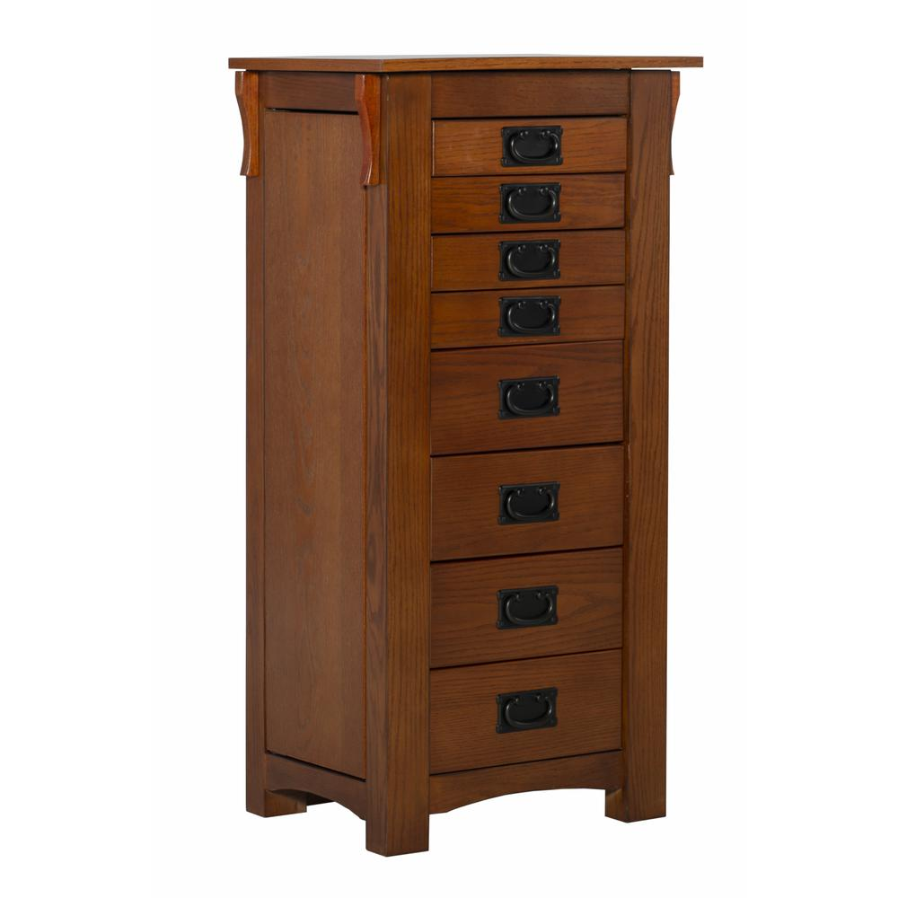 Mission Oak Jewelry Armoire