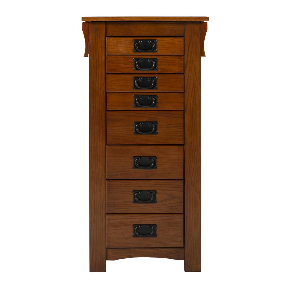 Mission Oak Jewelry Armoire