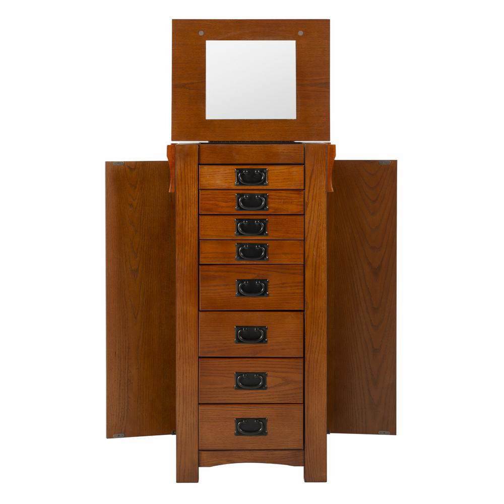 Mission Oak Jewelry Armoire