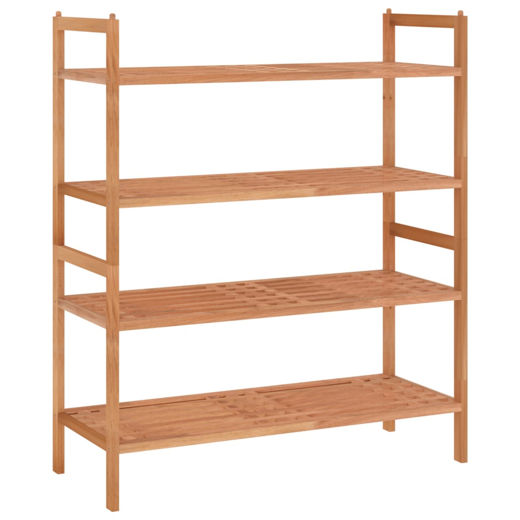 vidaXL Shoe Racks 2 pcs 27.2"x10.6"x16.1" Solid Wood Walnut