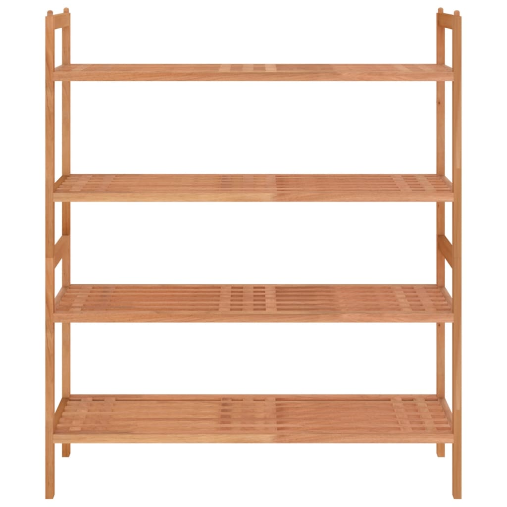 vidaXL Shoe Racks 2 pcs 27.2"x10.6"x16.1" Solid Wood Walnut