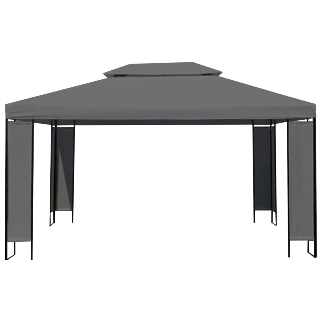 vidaXL Gazebo Anthracite 118.1" x 157.5"